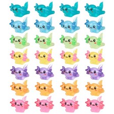 28 Pcs Mini Resin Axolotl Charms Bulk 7 Colors Tiny Axolotl Resin Figurine To...