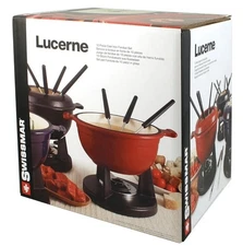 Swissmar Lucerne 10 Piece Cast Iron Fondue Set