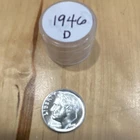 BU 1946 D Roosevelt Silver 10C Dime Denver Mint 50 coin roll Nice
