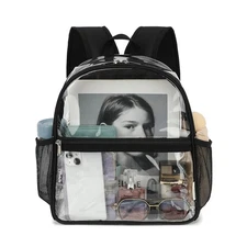 GYEUKHAM Clear Backpack, Heavy Duty PVC Transparent Backpack for Adult