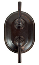 KOHLER K-T10594-4-2BZ Bancroft MasterShower Stacked Thermostatic Valve Trim, BZ