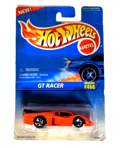 VTG 1995 Hot Wheels GT Racer Diecast Car 1:64 Scale #468 Red