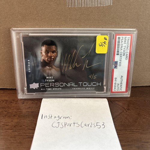 2012 Upper Deck Mike Tyson Auto Personal Touch /5  