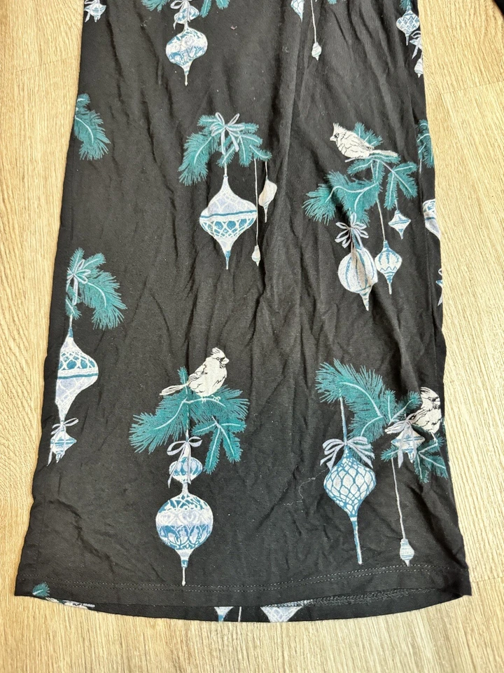 Pantalones para dormir Soma para mujer talla 2XL con estampado floral de pájaros satinado Foto 3 de 4