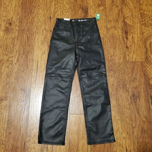 NWT GAP Teen Sky High '90s Loose Black Jeans with Washwell Modal Blend Girls 10