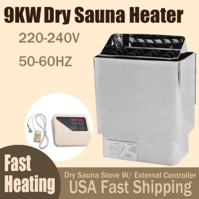 9kw Fast Electric Heater for Indoor w/EXTERNAL Controller Safety for Home