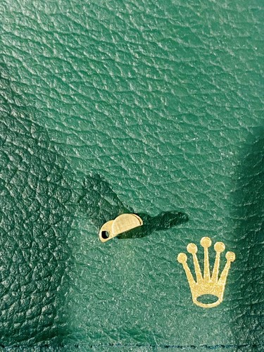 Eslabón de reloj 100% original Rolex President oro 18K 13mm excelente estado - Imagen 6 de 7