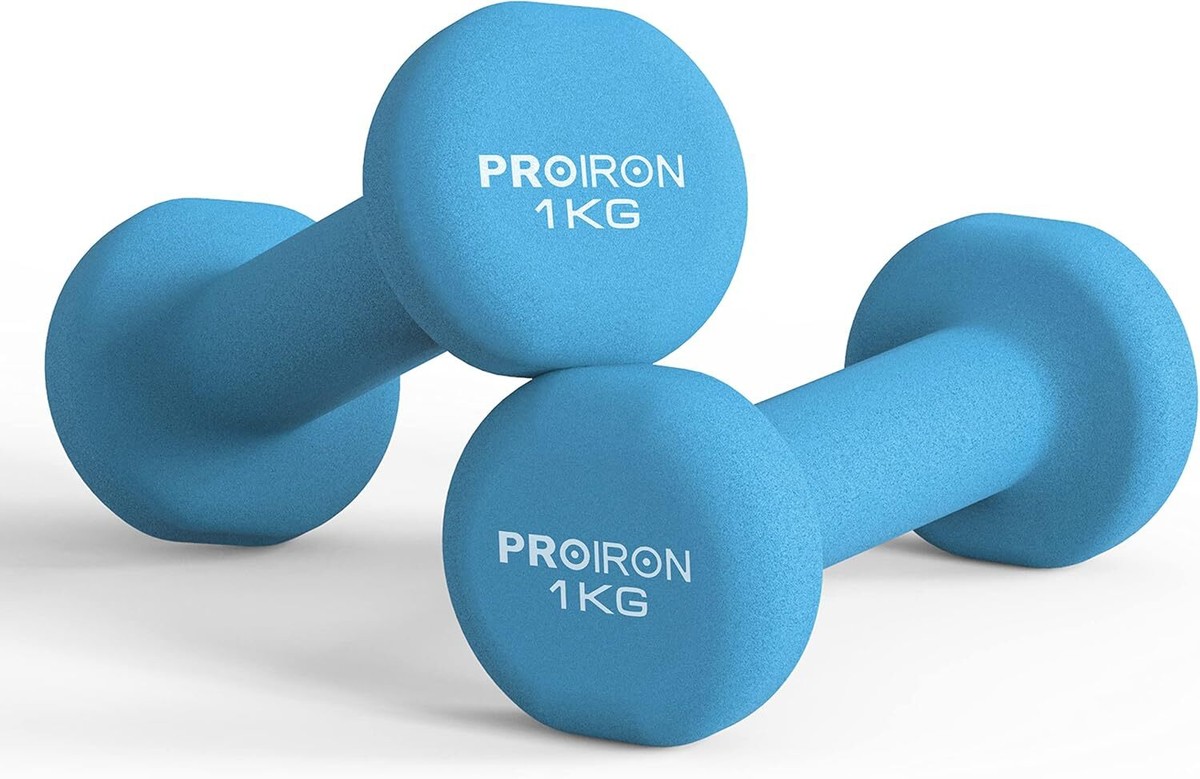 PROIRON Neoprene Dumbbell Home Exercise for Ladies #1 (Light blue