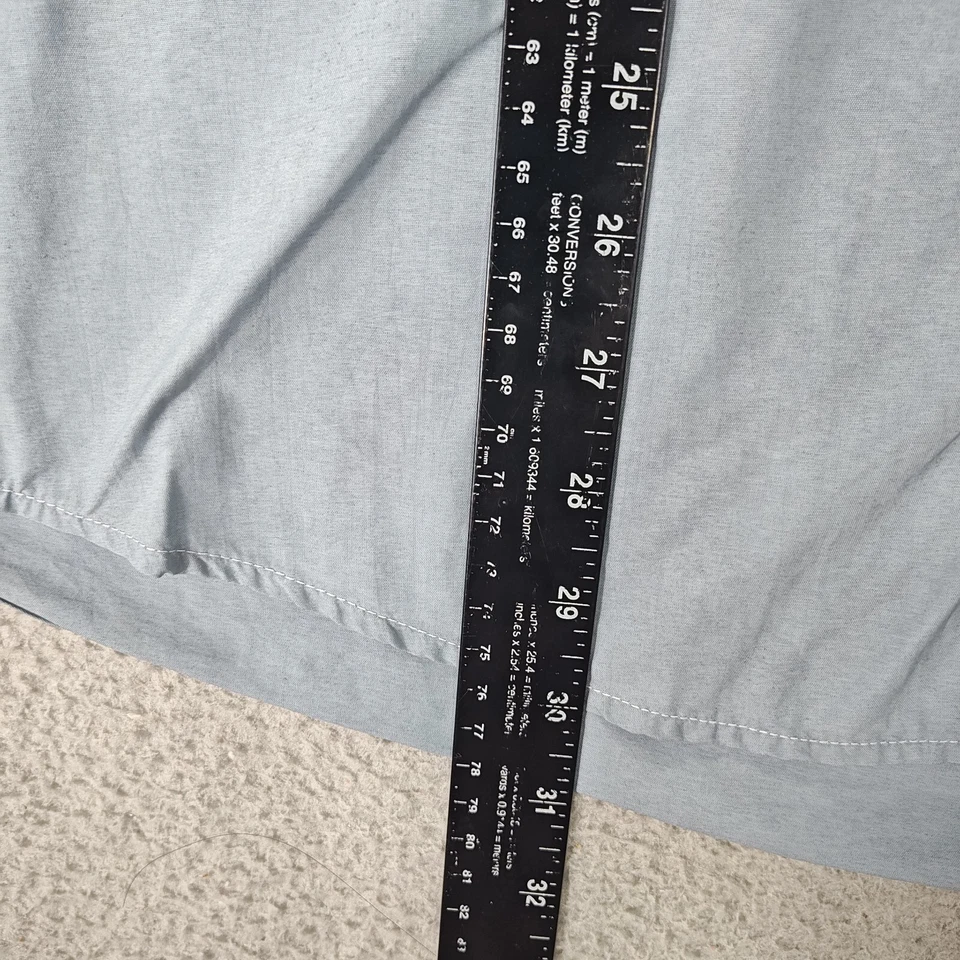 Magellan Shirt Mens Extra Large Gray Blue Long Sleeve Pockets Button Down Fish - Image 4 of 4