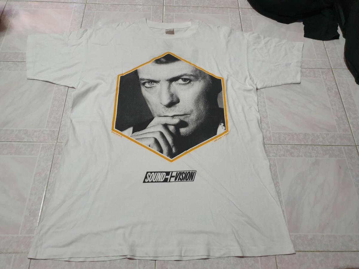 Rare vintage 90s David Bowie Sound + Vision Tour T Shirt