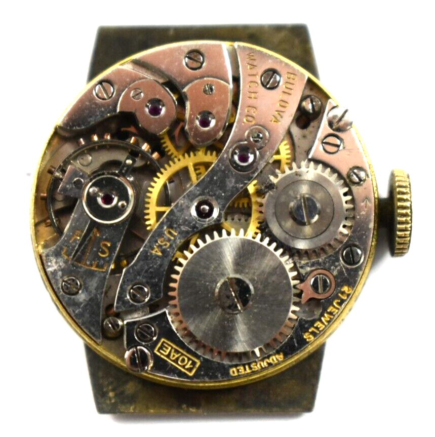 Vintage Bulova Manual Wind 21J 10AE Wrist Watch Movement