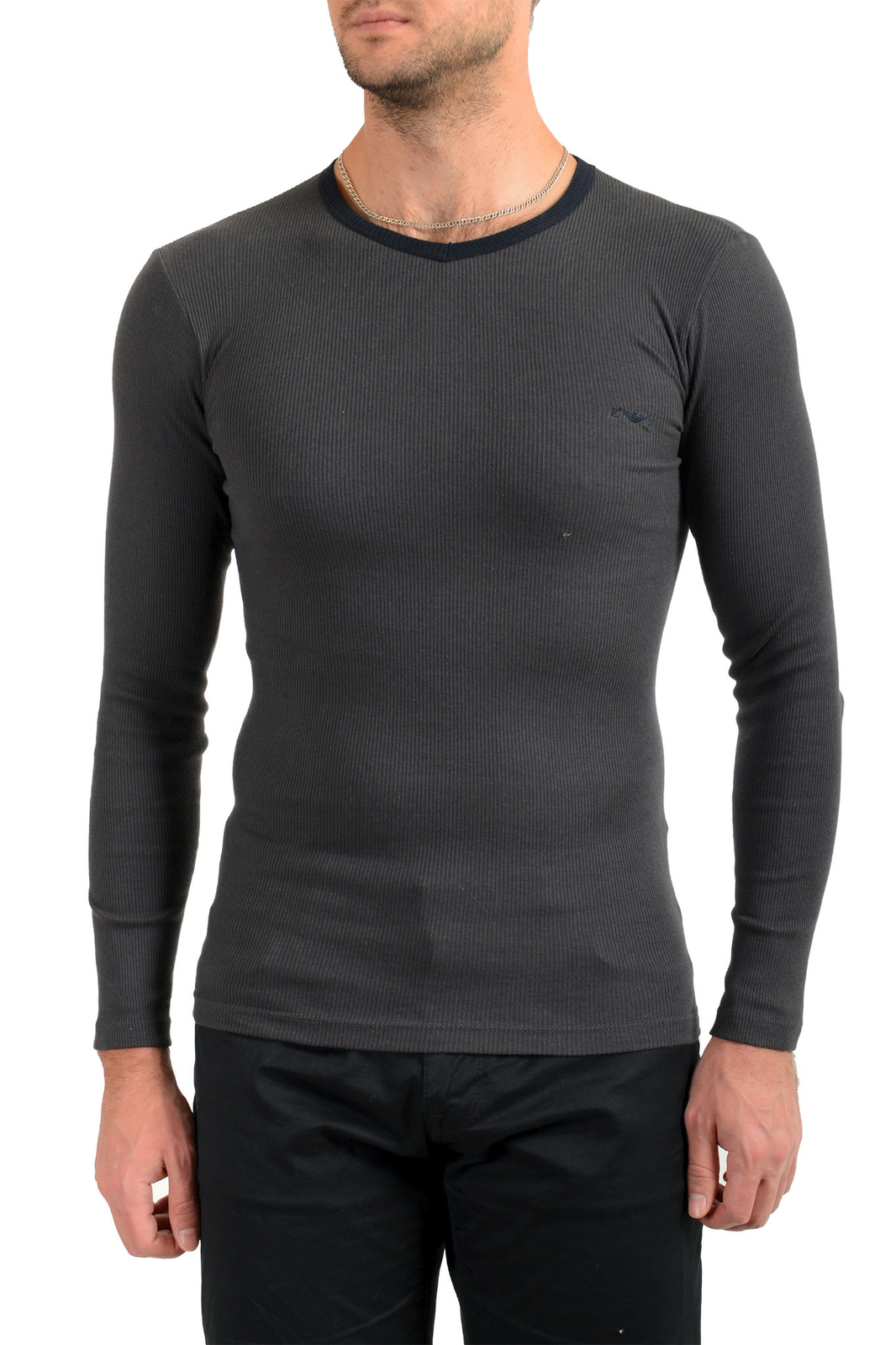 Emporio Armani Нижнее белье Мужская серая рубашка с длинным рукавом US SM IT 48 11590₽