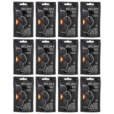 Dylon Permanent Fabric Clothes Dye, 1.75-Ounce, Velvet Black, 12 Pack