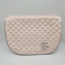 Vintage Eaton Vanity Fair Pink Quilted Lingerie Make up bag