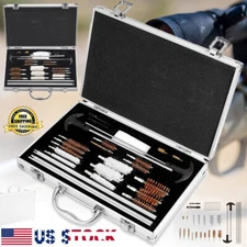 126Pcs Universal Pro Gun Cleaning Kit for Pistol Rifle Shotgun Firearm Cleaner