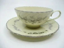 LENOX ROSEMONT CUP & SAUCER  - 2 1/8"  0805I