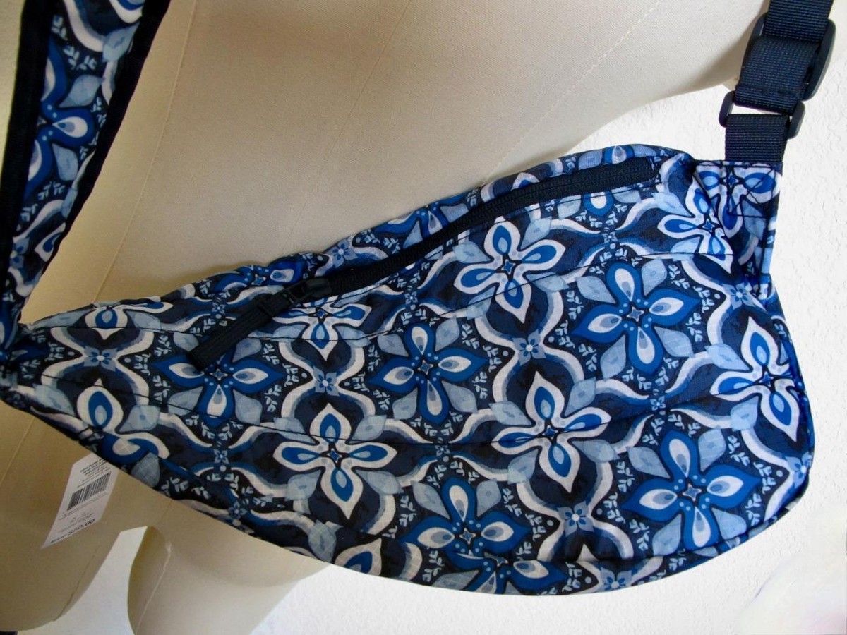 NWT Vera Bradley Mini Sling Backpack Raindrop Medallion 