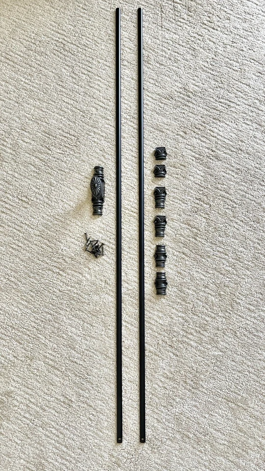 Perno cremona francés de metal para puertas de gabinete de hasta 100" de alto Foto 2 de 4