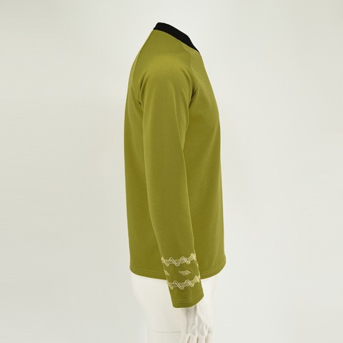 Cosplay TOS Captain Kirk Gold Shirts Spock Blue Uniforms Red Starfleet Tops Mens - 第 27/50 張圖片
