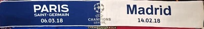 écharpe foot Collection PSG /Real Madrid Champions League 2018 - Photo 1/2