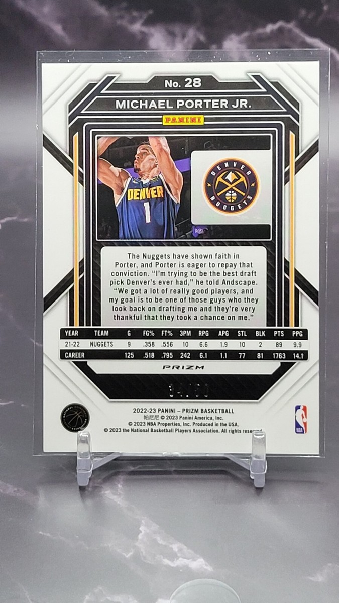 2022-23 Panini Prizm Michael Porter Jr Lot Pink /50 & Blue