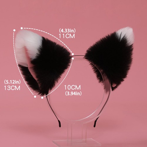 Diadema Orejas Largas de Piel de Zorro Gato Anime Neko Disfraz Juegos con disfraces Diadema Mujeres Niñas" - Imagen 2 de 52