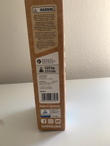 NUEVO LA SIESTA® Seguro - Juego de suspensión para sillas hamaca y nidos colgantes - Imagen 2 de 3