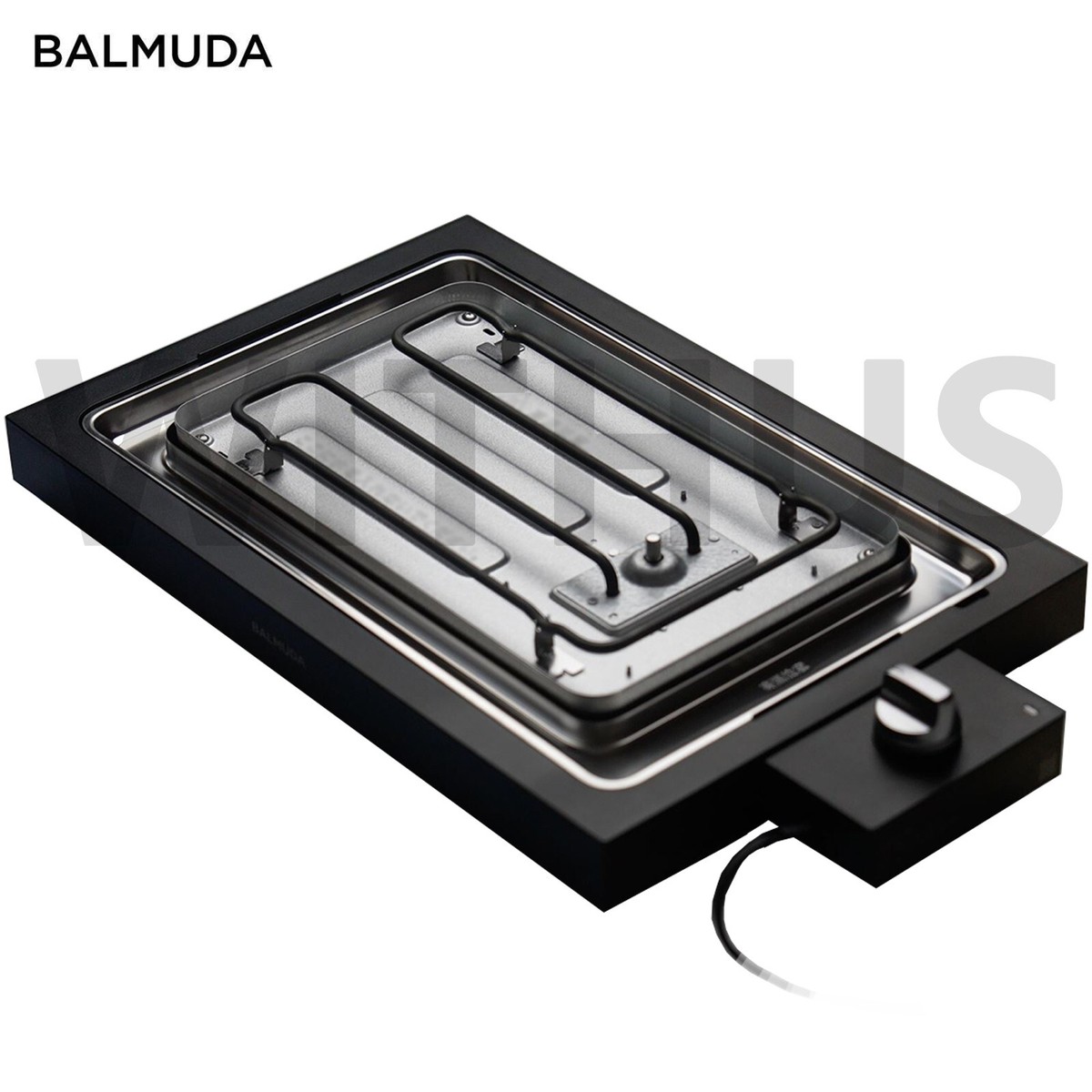 【未使用】BALMUDA The Plate Pro BALMUDA The Plate Pro Stainless Steel Hot Plate K10A-BK AC