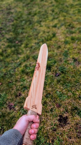 Hand Crafted Wooden Sword (The Duke) - Large - Picture 2 of 3