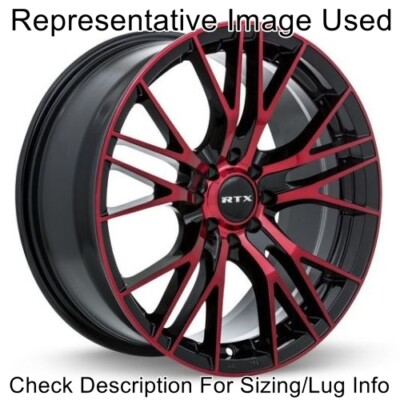 RTX Wheels 082313 Vertex Black Machined Red 16x7 5x114.3 Offset 40