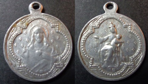 ANTICA MEDAGLIA SACRA RELIGIOSA CATTOLICA MEDAGLIA ALLUMINIO ALLUMINIO CCM007 - Foto 1 di 3