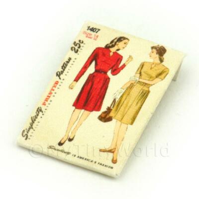 Puppenhaus Miniatur Simplicity Kleid Muster Paket 