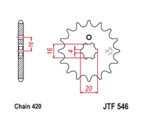 JT Front Sprocket 15 15T Tooth KX100 KX60 KX65 KX80 KX85 PW80 TTR 110 50 90
