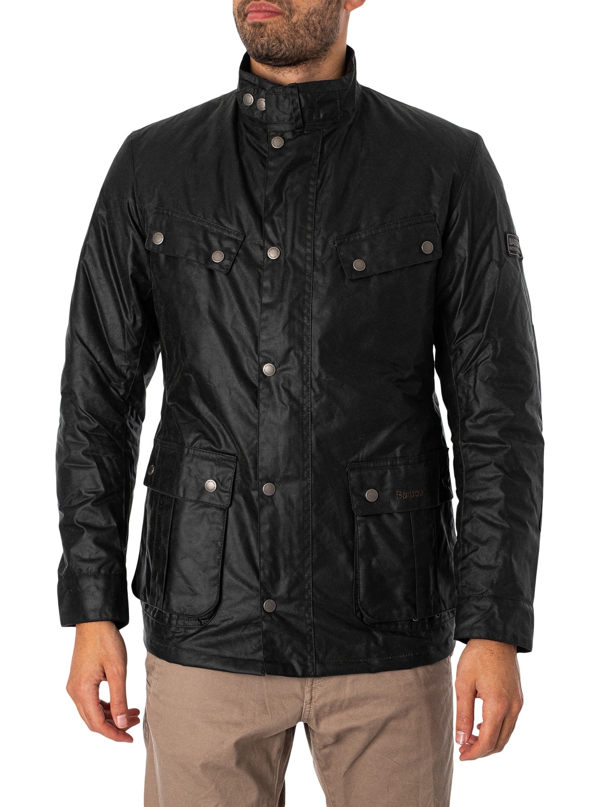 Мужская куртка Barbour International Tourer Duke Wax зеленая 41590₽