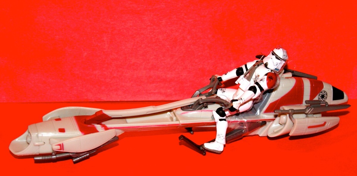 STAR WARS 30TH COMMANDER NEYO & BARC SPEEDER BIKER COMPLETE TARGET