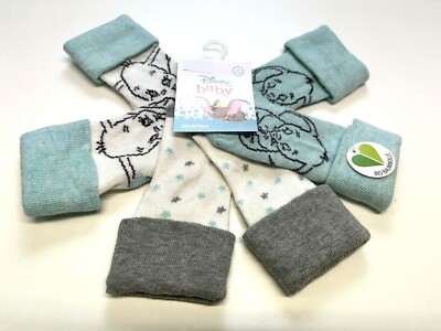DISNEY Baby Söckchen 50/56 62/68 DUMBO türkis unisex neutral Socken Elefant