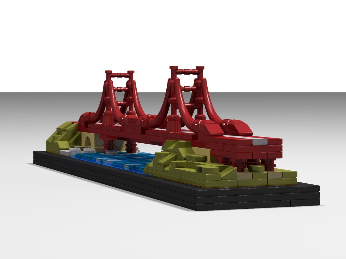 Lego Golden Gate Bridge Custom MOC PDF Instructions Only NO