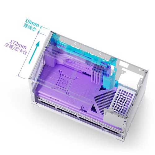 D32 PRO Black MATX Desktop Small PC Case Transparent Adjustable Motherboard - 第 15/22 張圖片