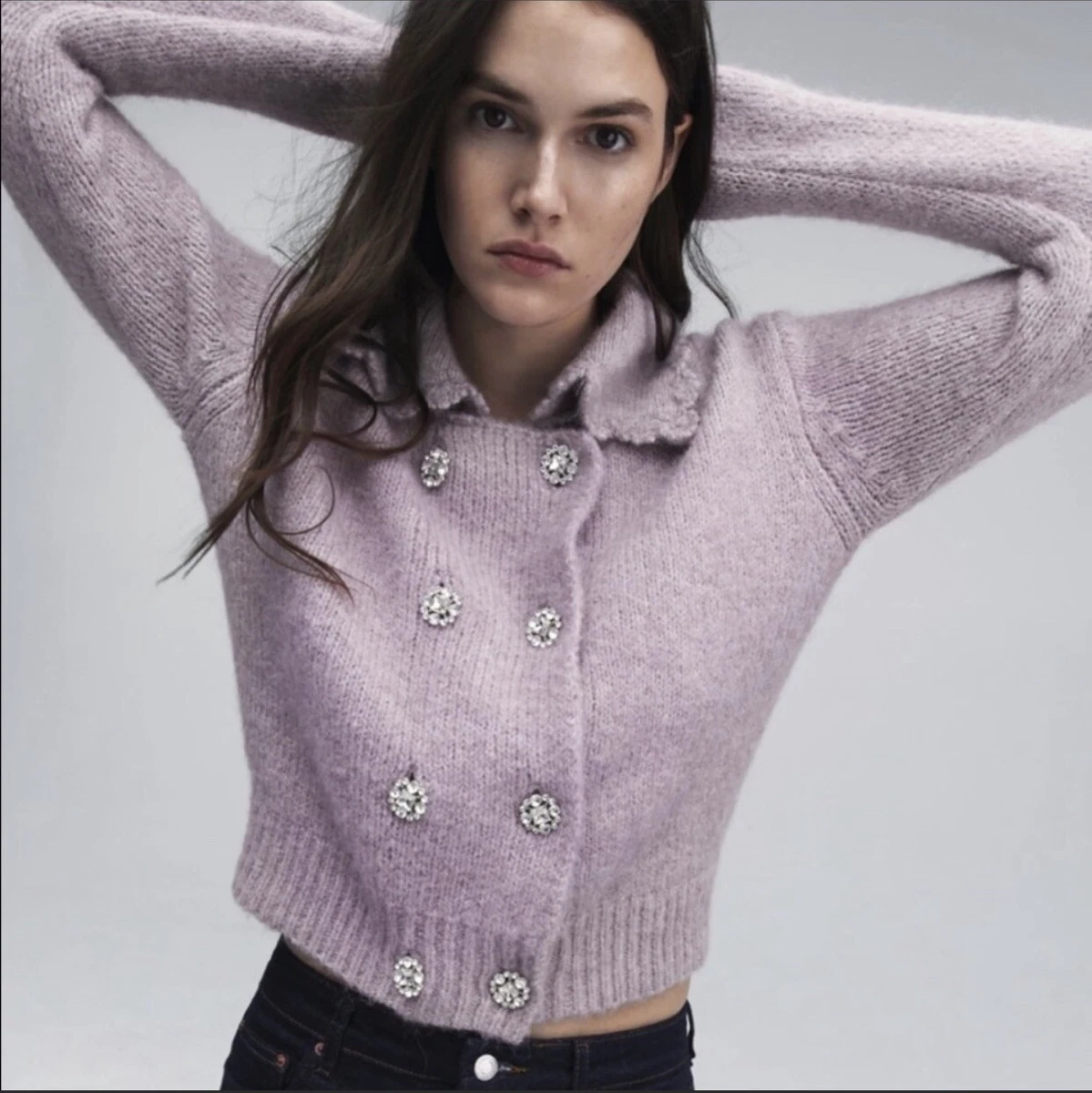 Zara purple hotsell jumper