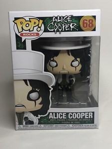 Funko POP! Rocks Alice Cooper Classic funko pop -White Top Hat - Box #68 B1