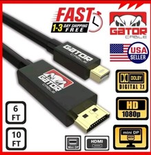 Mini Display Port DP Thunderbolt to HDMI Cable Adapter HD 4K for MacBook Surface