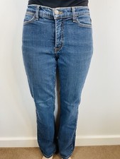 NYDJ Size 4US(8AUS) Blue Cotton Poly Bootcut Designer Jeans