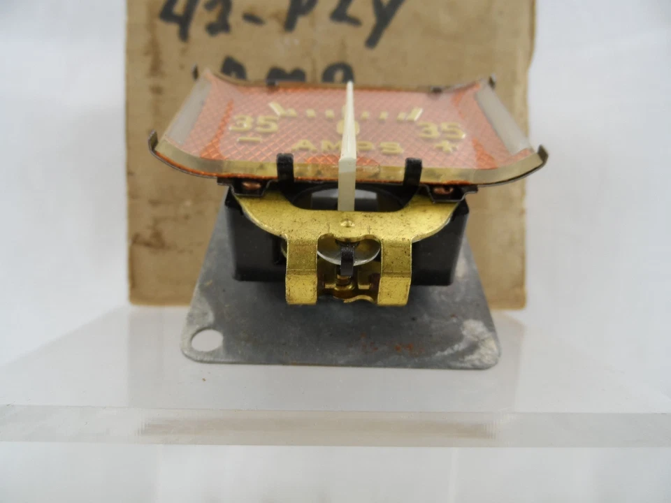 Ammeter 1942 普利茅斯 P14S DeLuxe 系列 42 P14C 特别豪华扩音器量规 974476 — 第 3/4 张图片