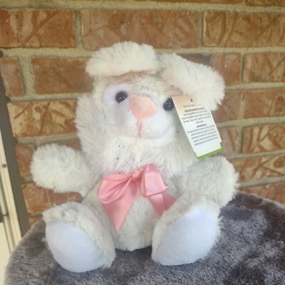 Happy Easter Rabbit  7-8 inch tall Bunny Stuffed Animal Toy