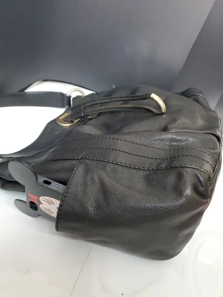 Michael Kors Black Leather Hobo Large Shoulder Bag 14x11.5x4.5" - Image 3 of 4