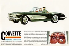 1960 Chevrolet Corvette - America's Sports Car - Promotional Advertising Poster