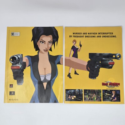 Fear Effect 2 Sony PlayStation PS1 Murder Print Ad/Poster Official Promo Art