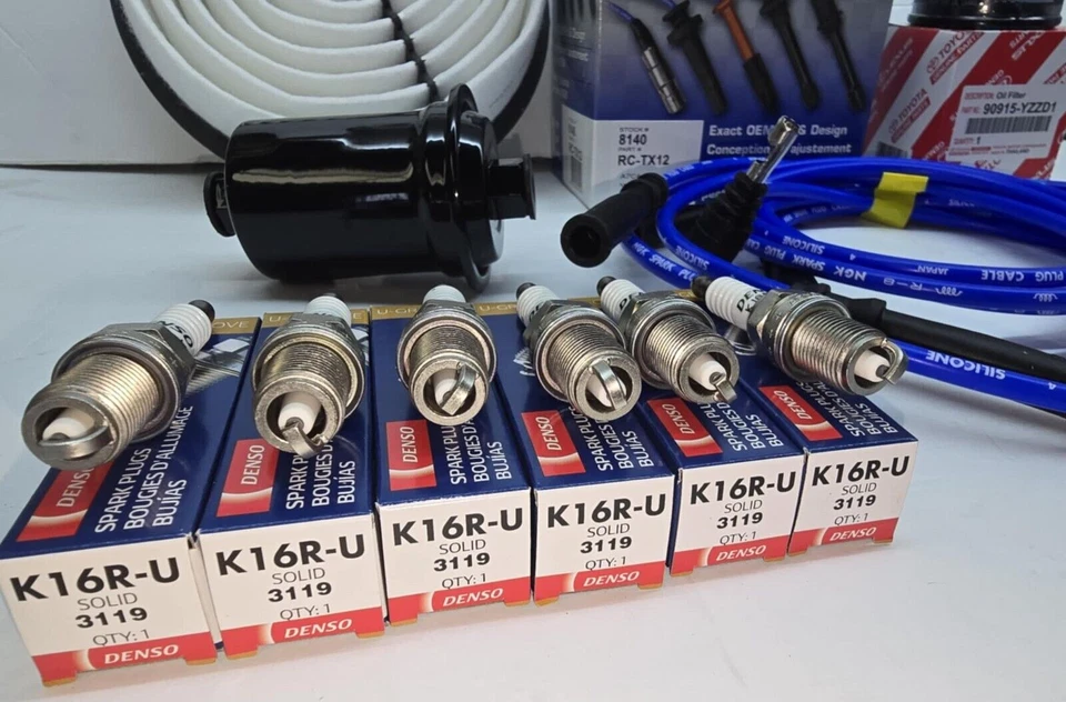 Kit de ajuste com fios e filtros NGK 1988-1995 Toyota 4runner Pickup V6 3.0L - Imagem 3 de 4