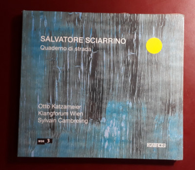 S. SCIARRINO : QUADERNO DI STRADA-CAMBRELINIG *CD NEW S.SEALED -NUOVO SIGILLATO