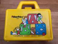 Pre-owned Fisher Price Lunch box ABC Pretend Play Plastic 1979 VGC no thermos